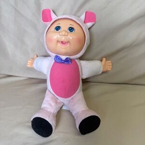 Cabbage Patch Kids Cuties Pink Pig Plush Doll Blue Eyes Jazwares 2023